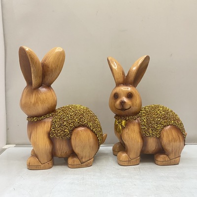 靈動(dòng)萌趣，悅享生活 卡通兔子多功能茶臺(tái)擺件